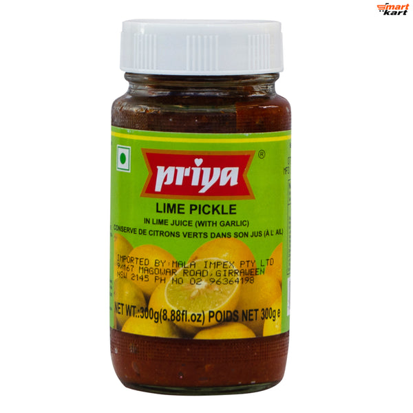 Priya Lime Pickle (with Garlic) - 300gm