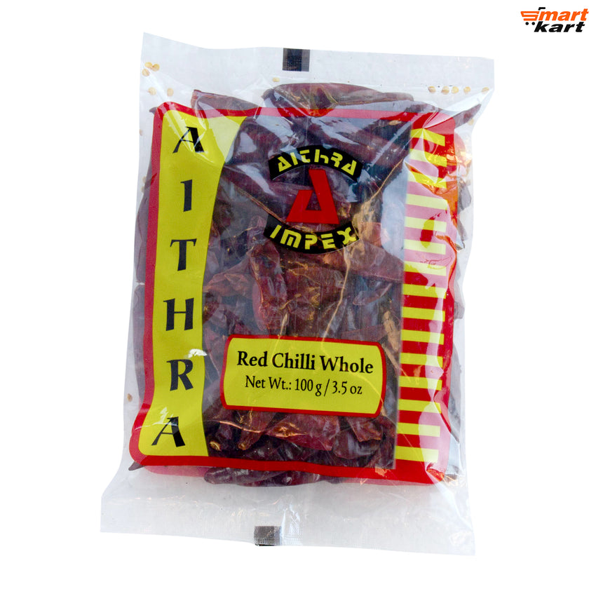 Aithra Red Whole Chilli - 100gm