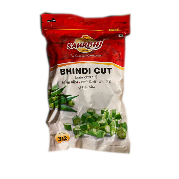 Saurbhi Frozen Okra Cut/Bhindi Cut 312gm