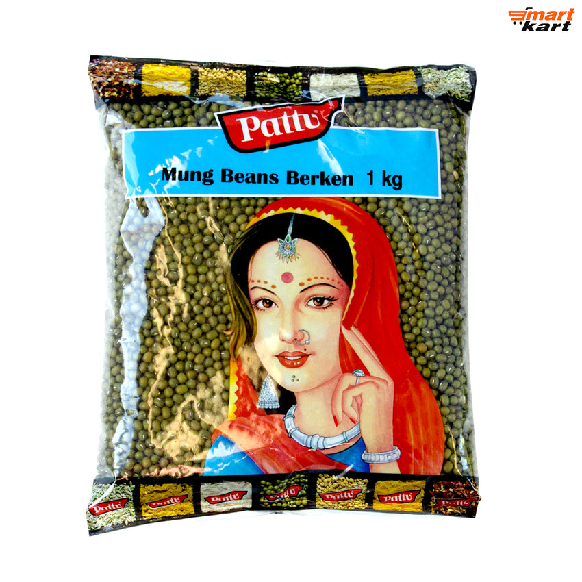 Pattu Mung Beans/Berkens / Green Mung Dhall - 1Kg - beat before Feb 2024