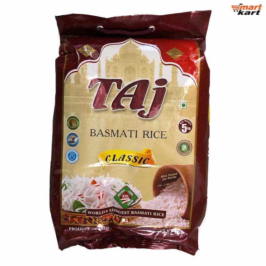 Taj Extra Long Grain Classic Basmati Rice - 5kg